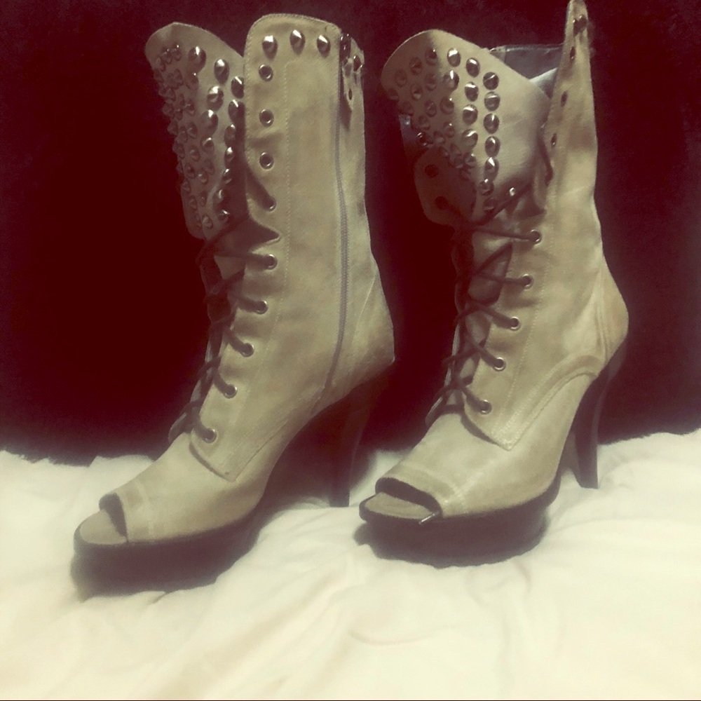 High quality real leather boots size 8